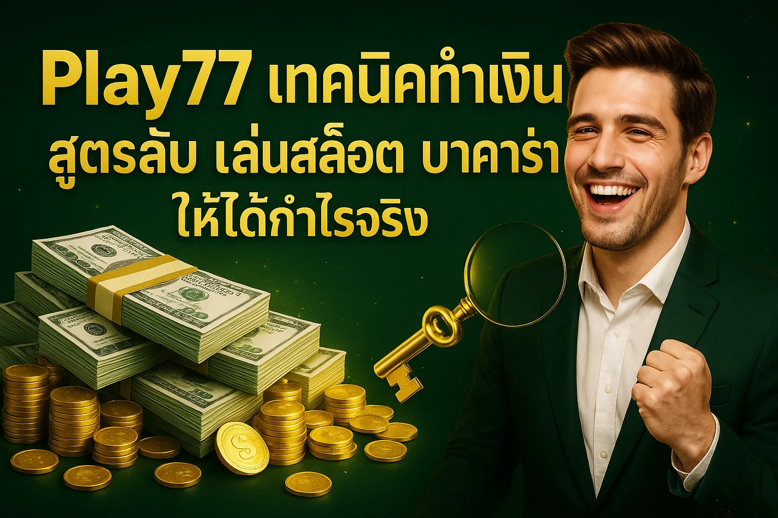 Play77 เทคนิคทำเงิน สูตรลับ เล่นสล็อต บาคาร่า ให้ได้กำไรจริง