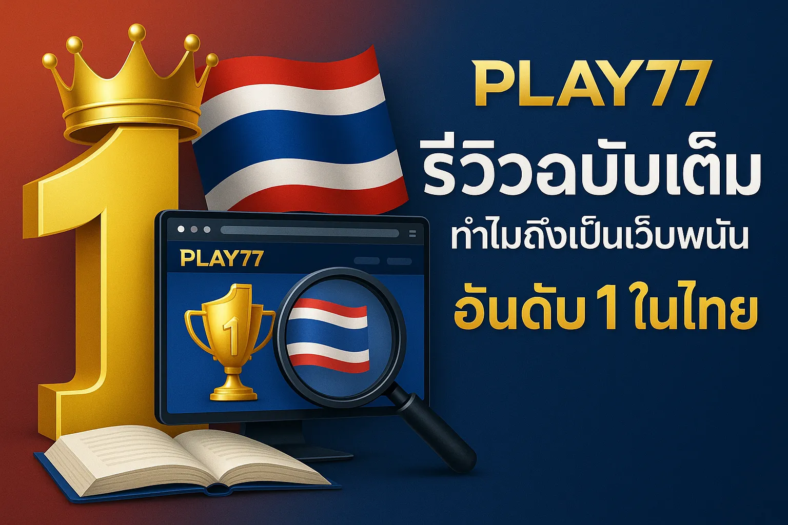 รีวิว Play77 เจาะลึกจุดเด่น ทำไม Play77 คือเว็บพนันที่ดีที่สุดในไทย