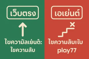 ความแตกต่างระหว่าง เว็บตรงไม่ผ่านเอเย่นต์ และ เว็บผ่านเอเย่นต์ อะไรดีกว่ากัน